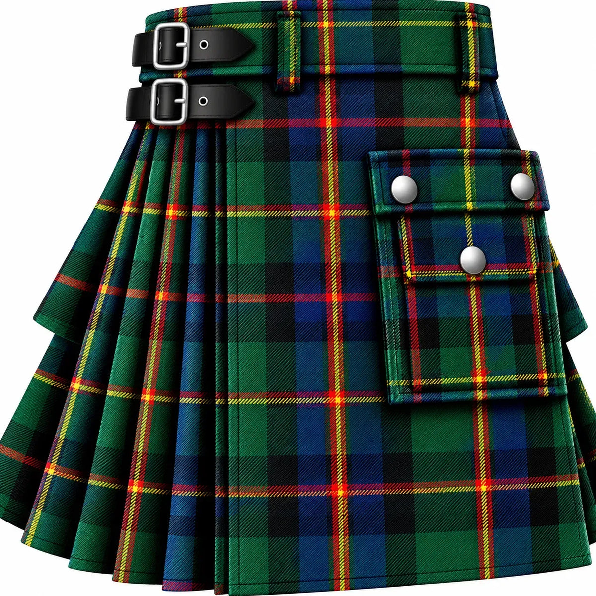 MacLeod Hunting Modern Tartan Kilt in traditional Scottish Highland style