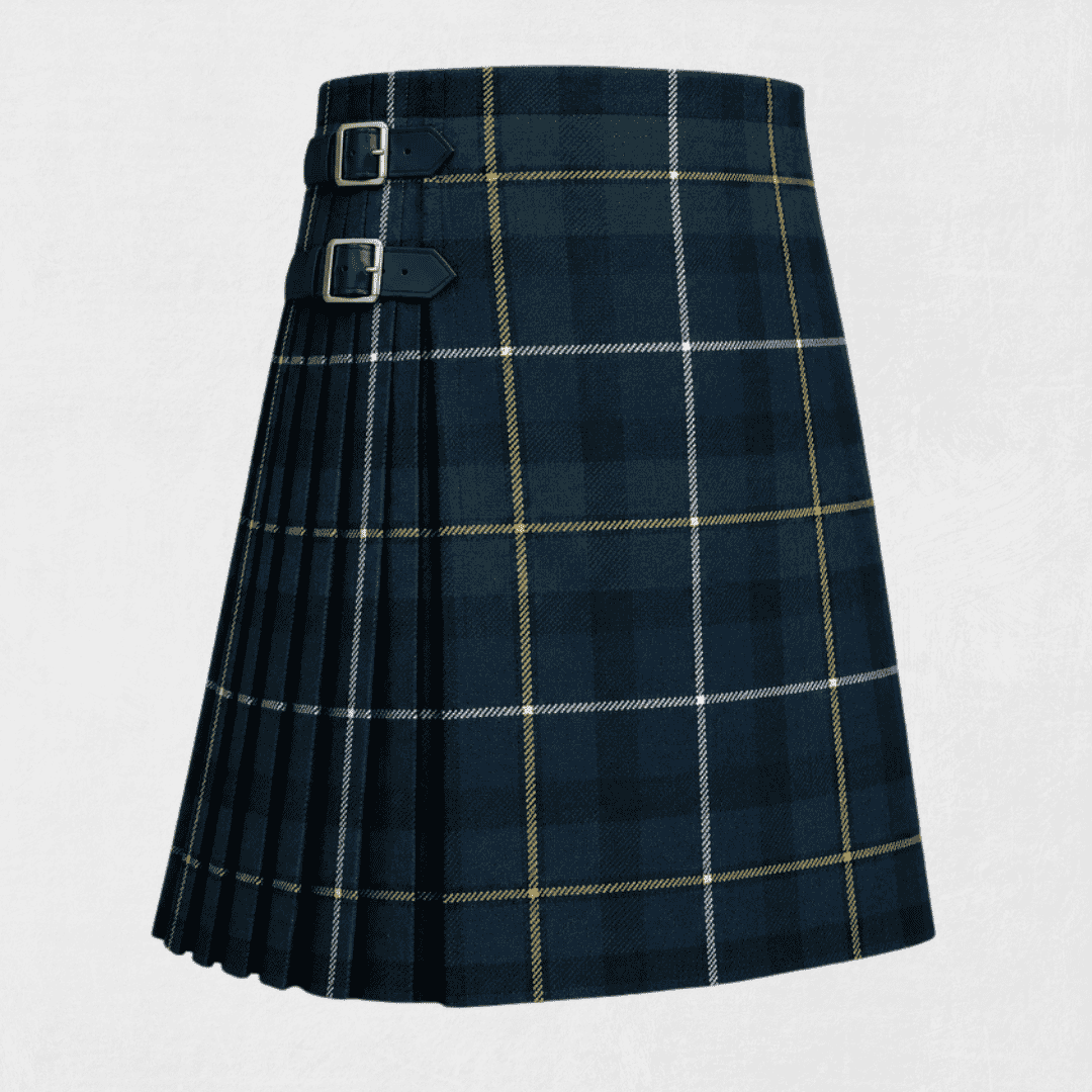 MacNeil MacNeill Tartan Kilt featuring authentic Scottish clan tartan with traditional pleated Highland design