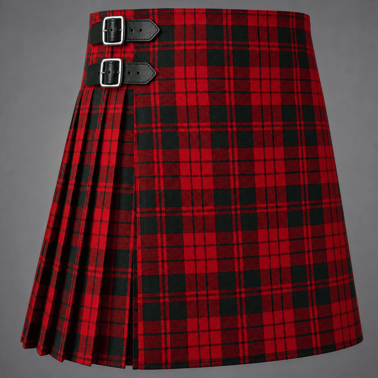 MacNicol Tartan Kilt featuring authentic Scottish clan tartan with traditional pleated Highland design