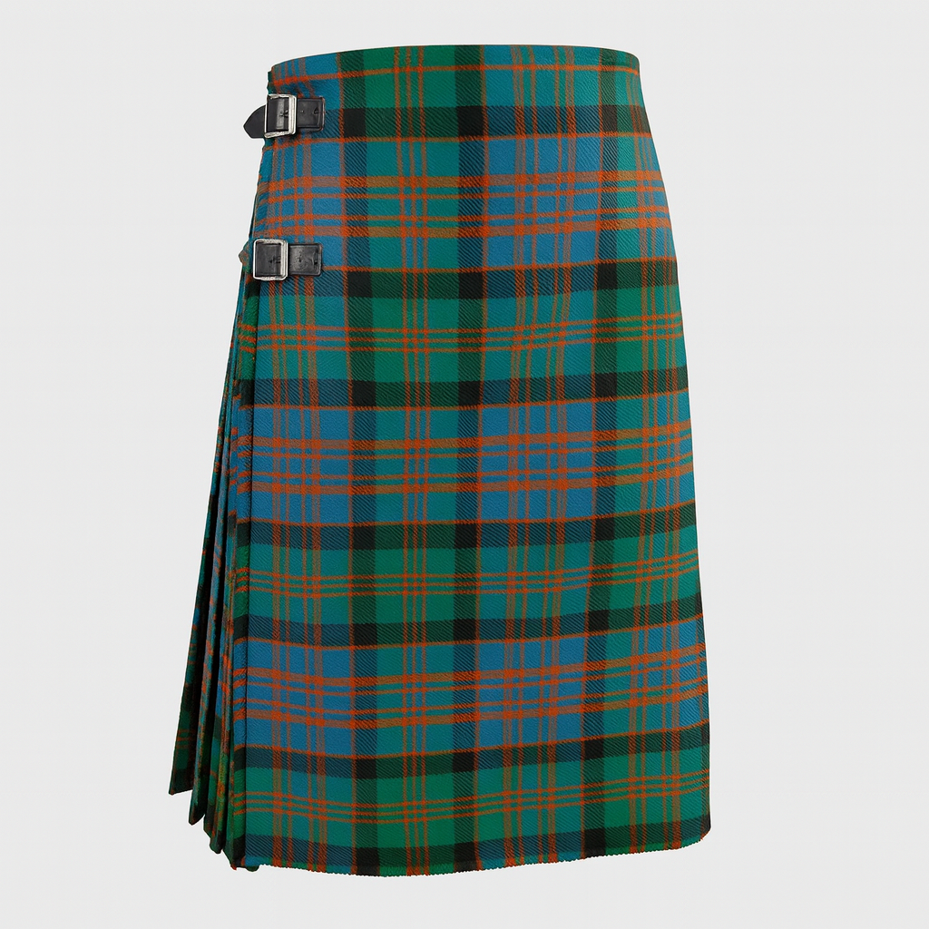 MacDonald Clan Ancient Tartan Kilt with adjustable straps in traditional Scottish design