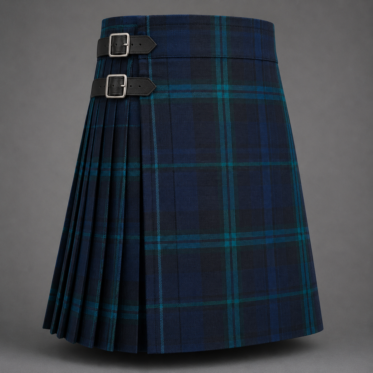 Malcolm MacCallum Tartan Kilt featuring authentic Scottish clan tartan with traditional pleated Highland design