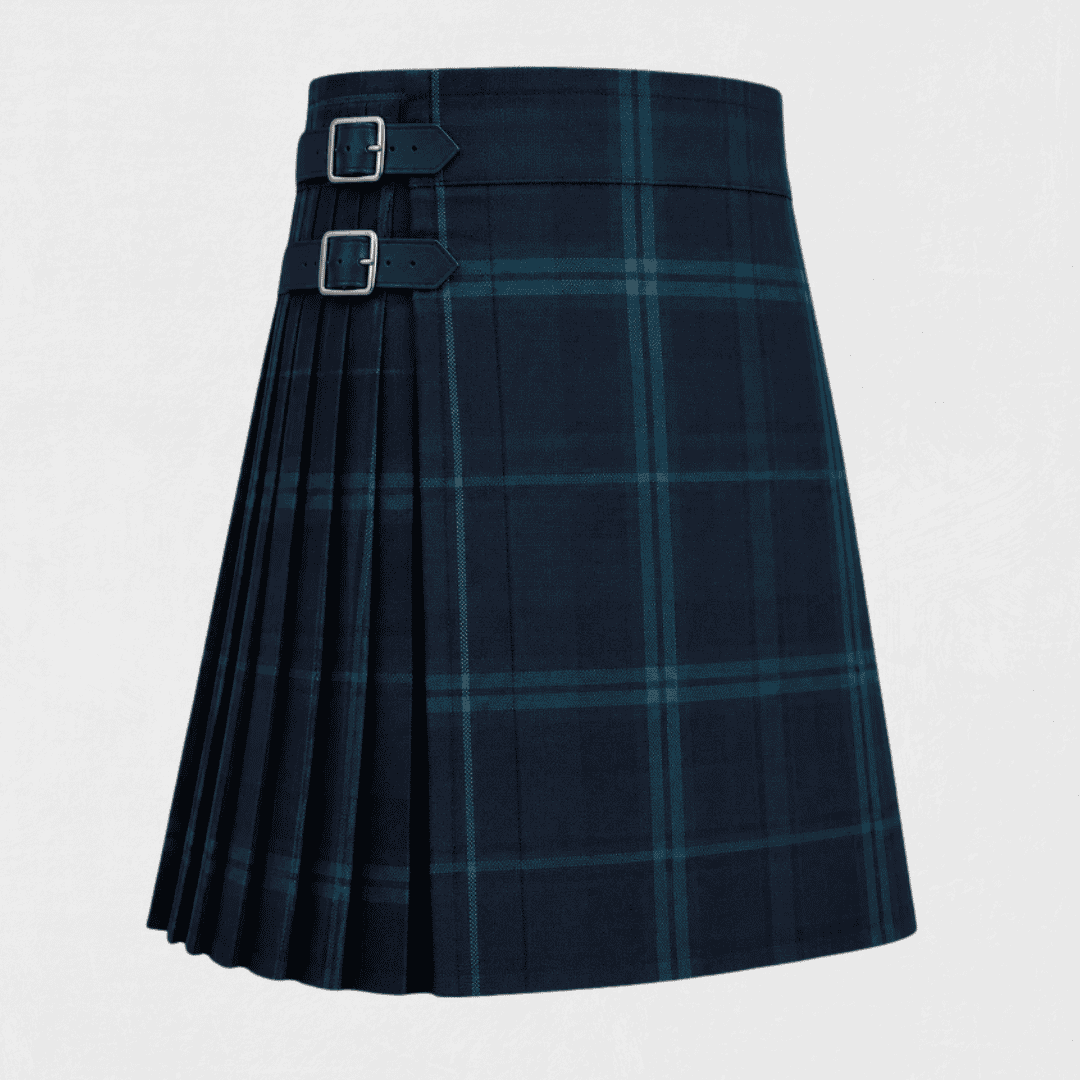 Malcolm MacCallum Tartan Kilt featuring authentic Scottish clan tartan with traditional pleated Highland design