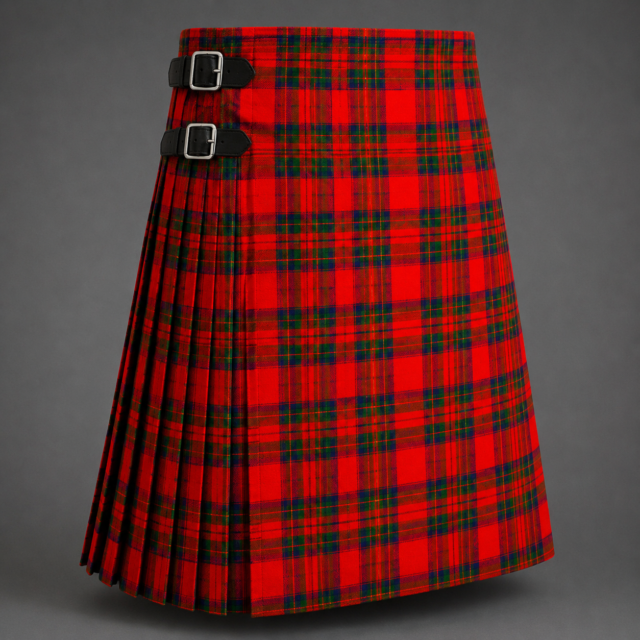 Matheson Tartan Kilt featuring authentic Scottish clan tartan with traditional pleated Highland design