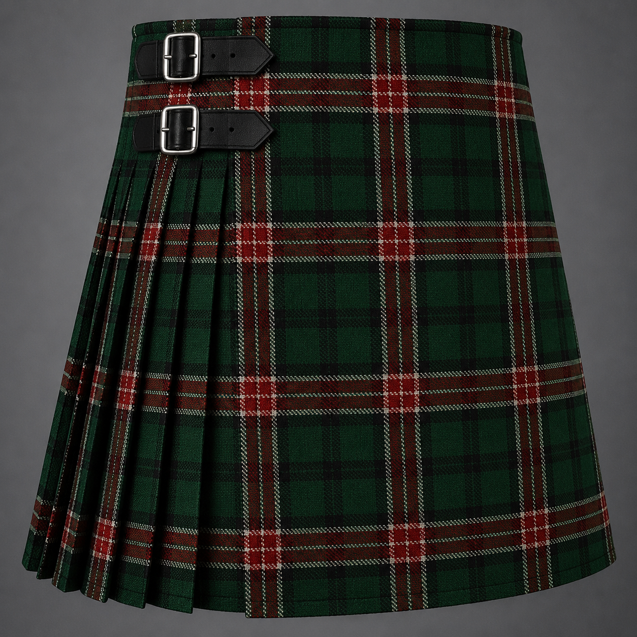 Mitchell Personal Tartan Kilt featuring authentic Scottish tartan with traditional pleated Highland design