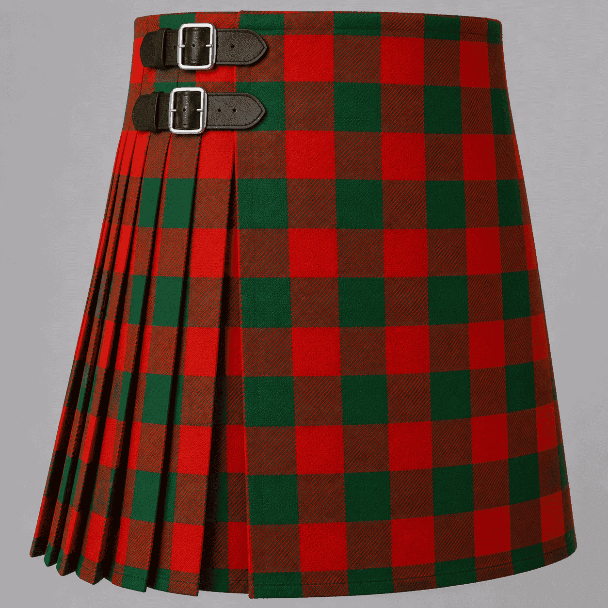 Moncreiffe Tartan Kilt featuring authentic Scottish clan tartan with traditional pleated Highland design
