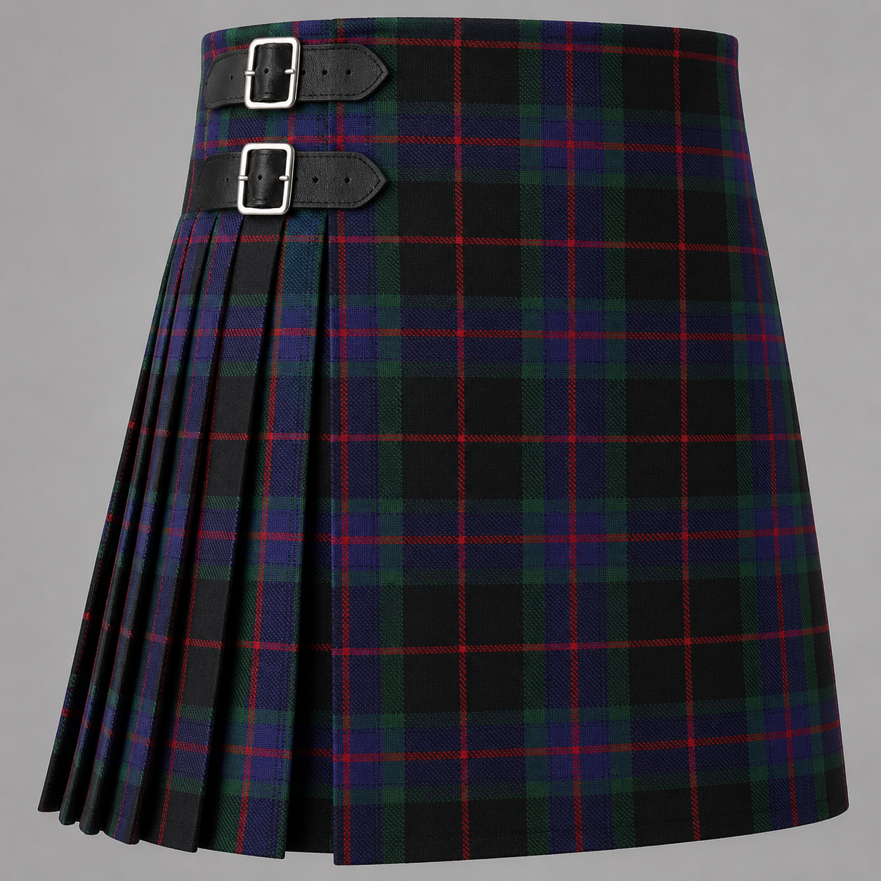 Nairn Tartan Kilt featuring authentic Scottish tartan with traditional pleated Highland design