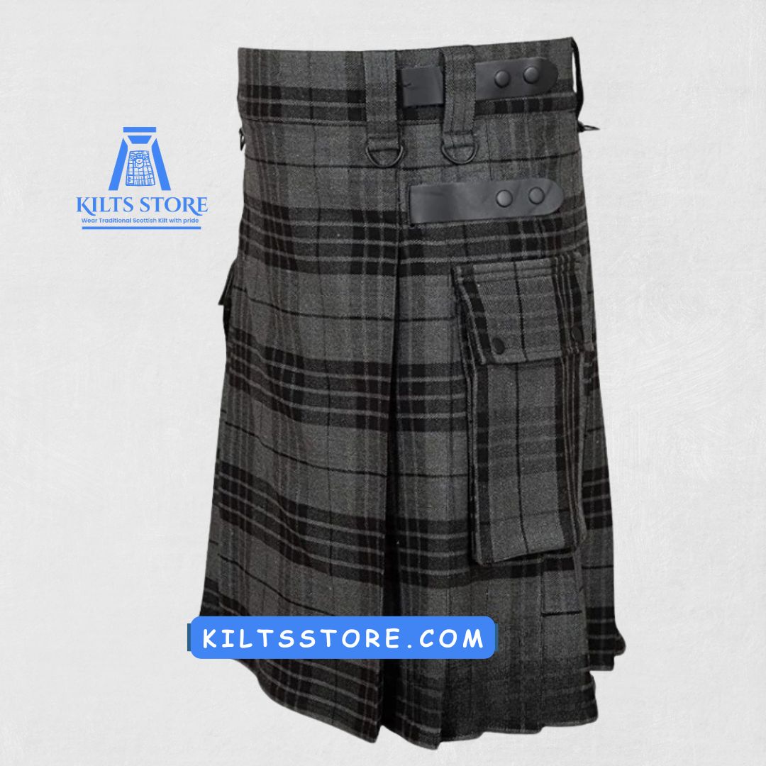 Premium-Quality-Grey-Watch-Tartan-Kilt.