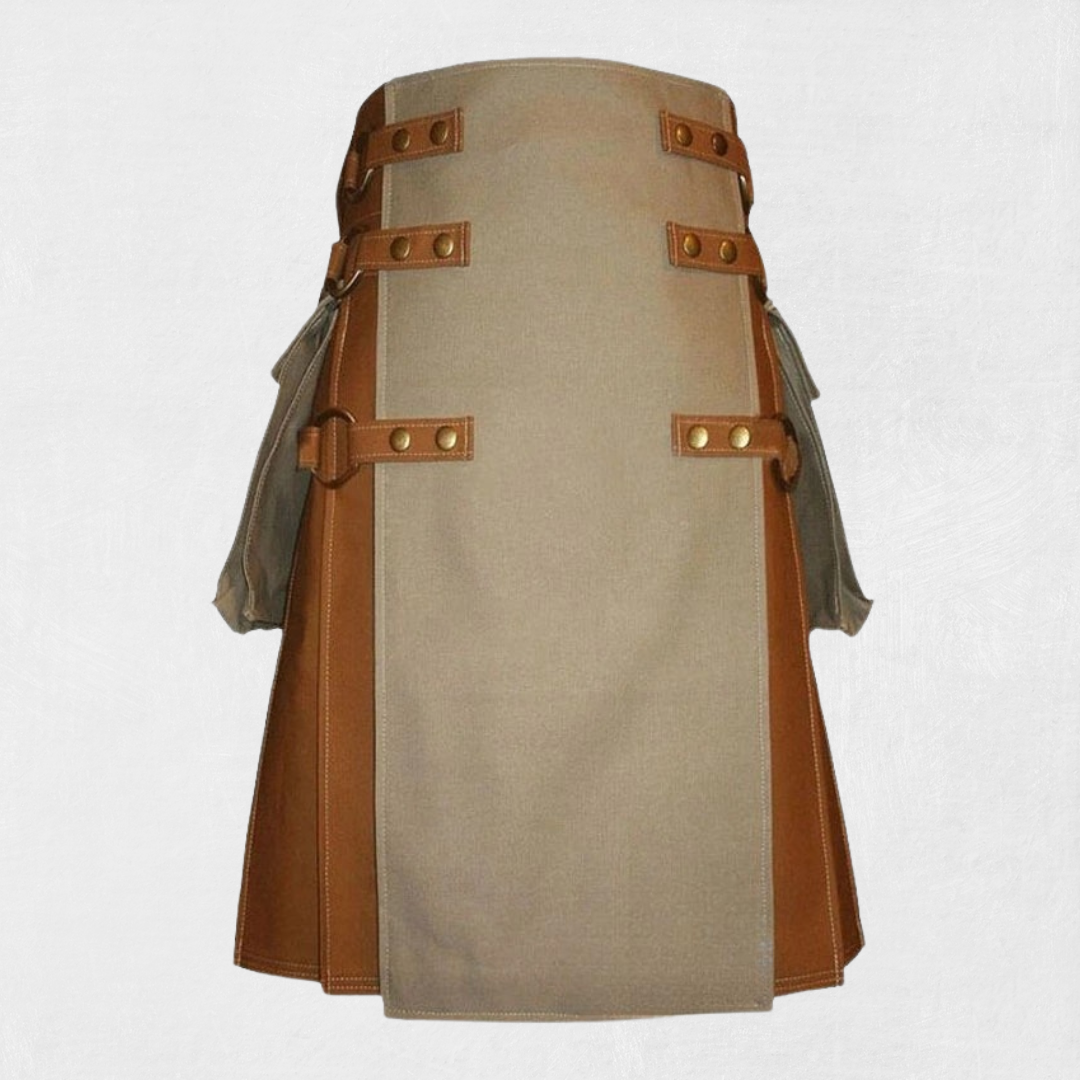 Premium Quality Custom Made Fashion Utility Kilt Design - KiltsStore