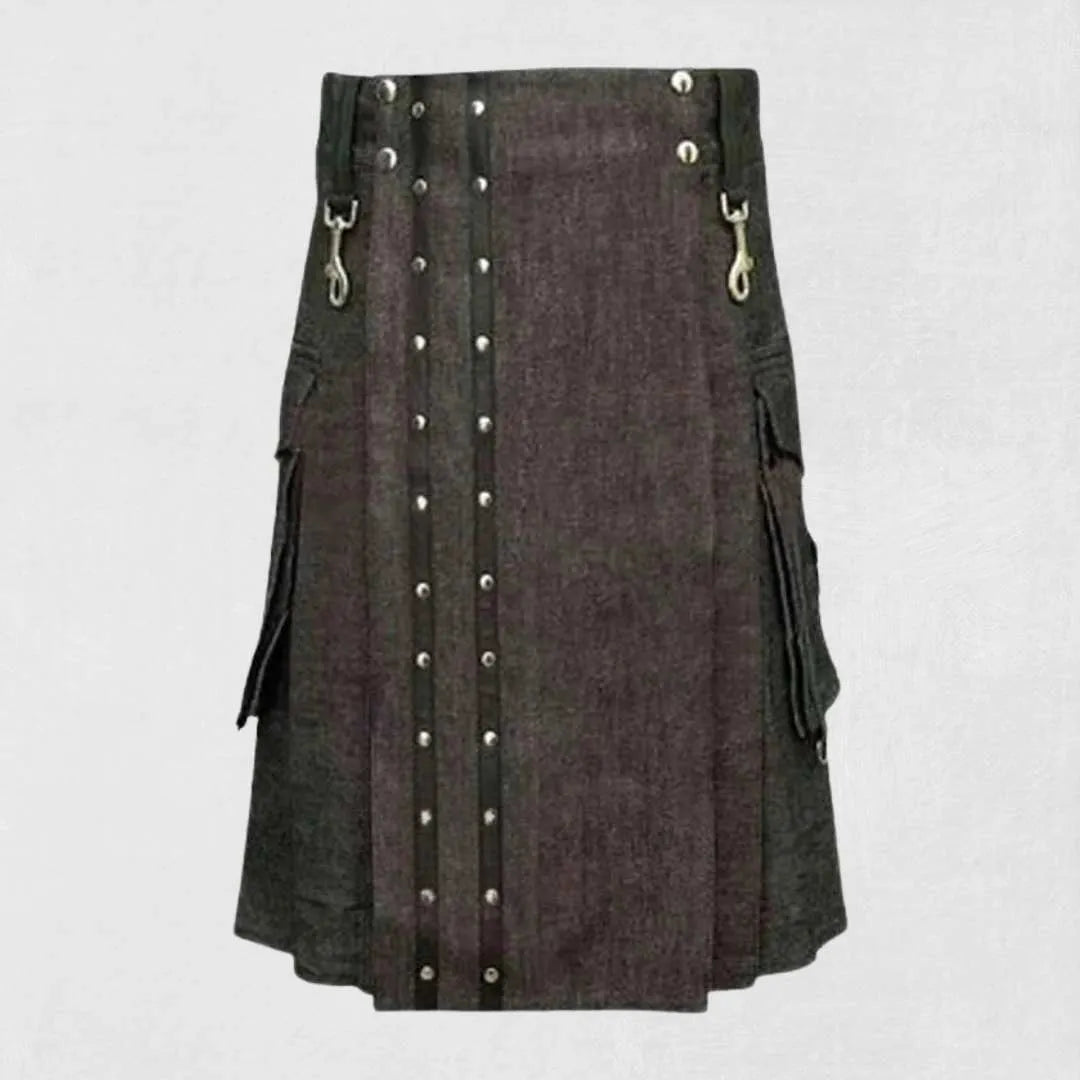 Scottish utility kilt with premium design and cargo pockets