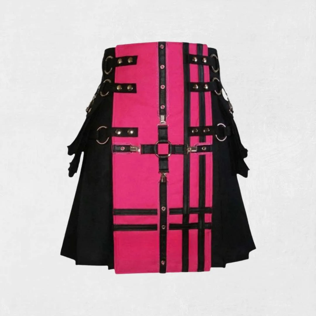 Scottish utility kilt in premium quality design with cargo pockets