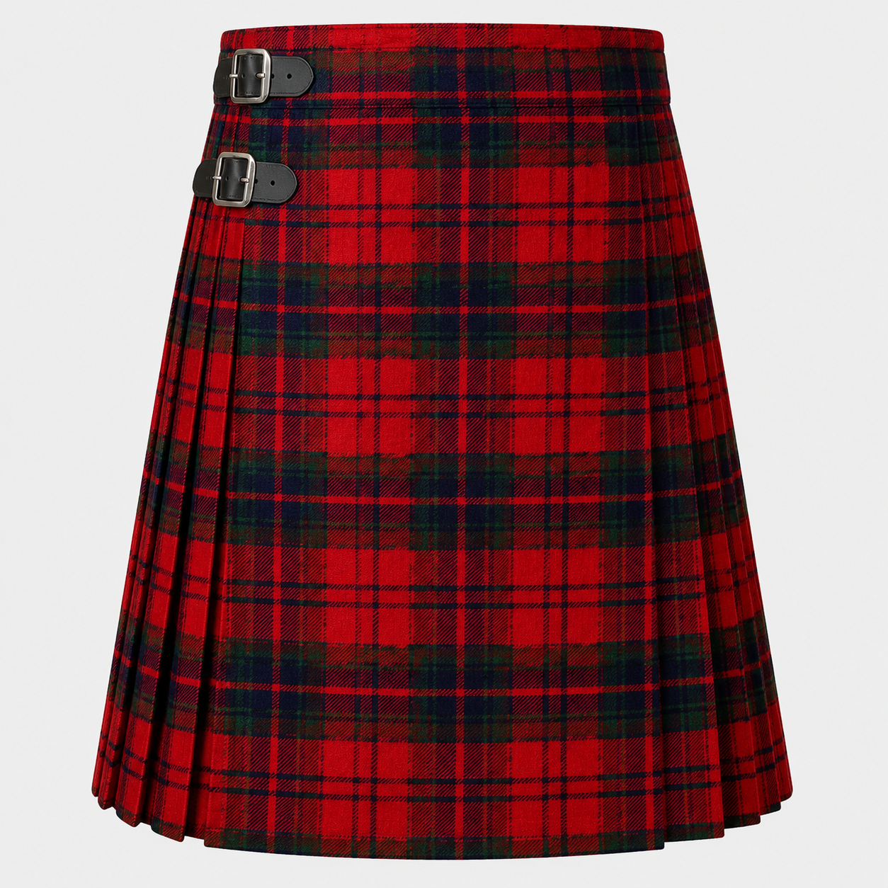 Ross Tartan Kilt featuring authentic Scottish clan tartan with traditional pleated Highland design