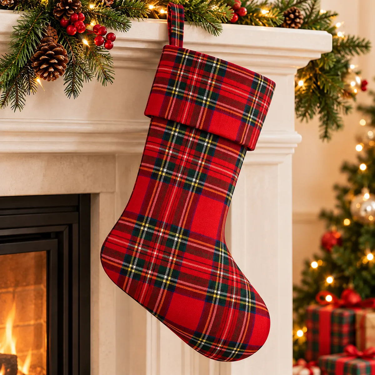 Royal Stewart Tartan Christmas Stocking