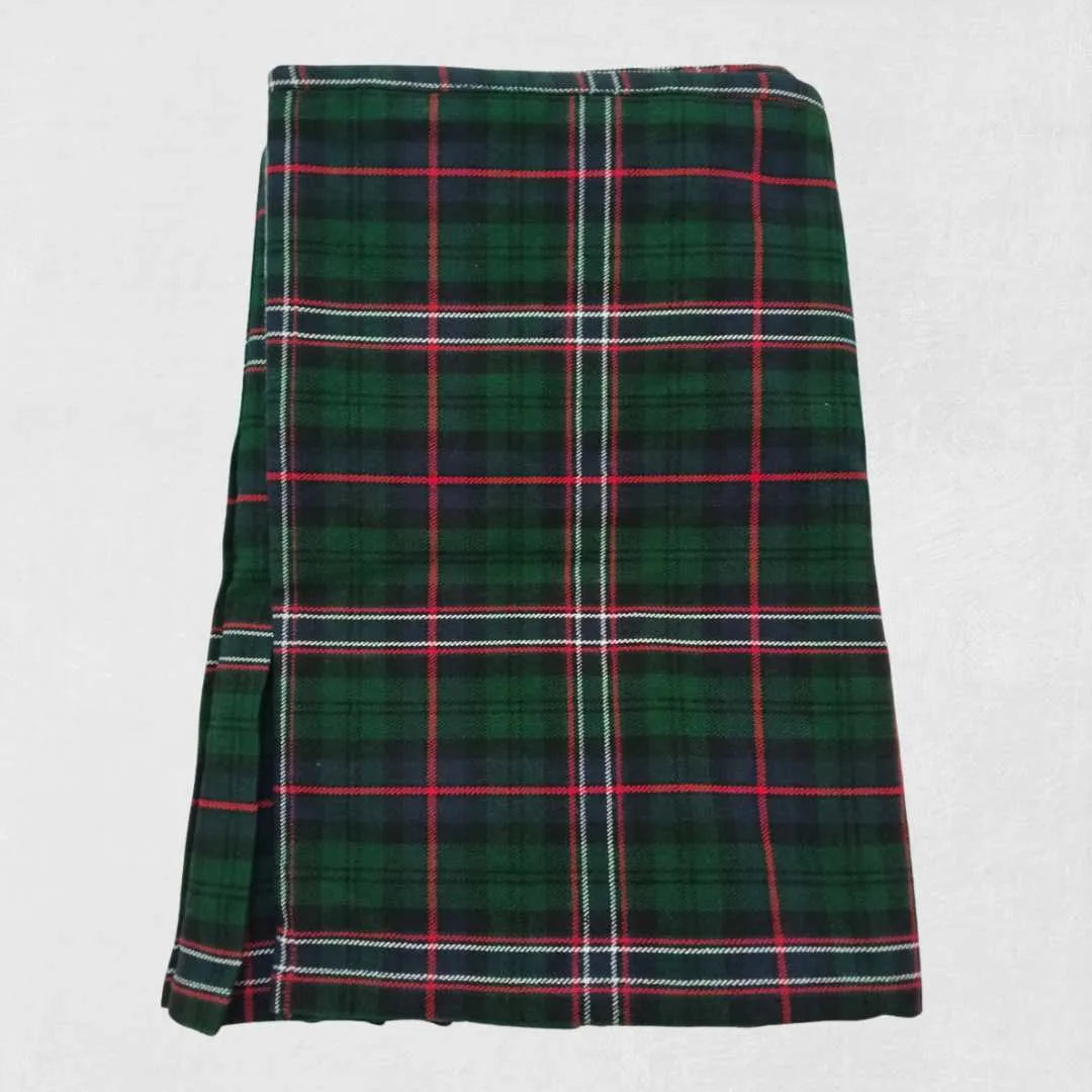 Scottish National Tartan Kilt with navy, green, and red check design