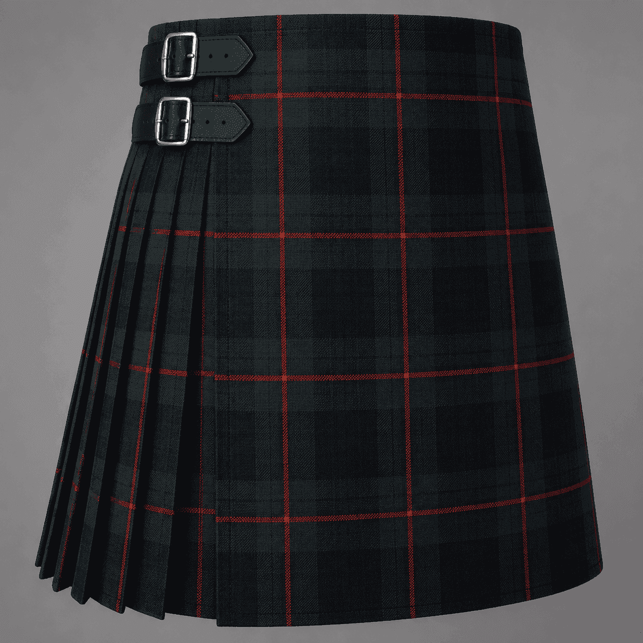 Spalding Tartan Kilt featuring authentic Scottish clan tartan with traditional pleated Highland design