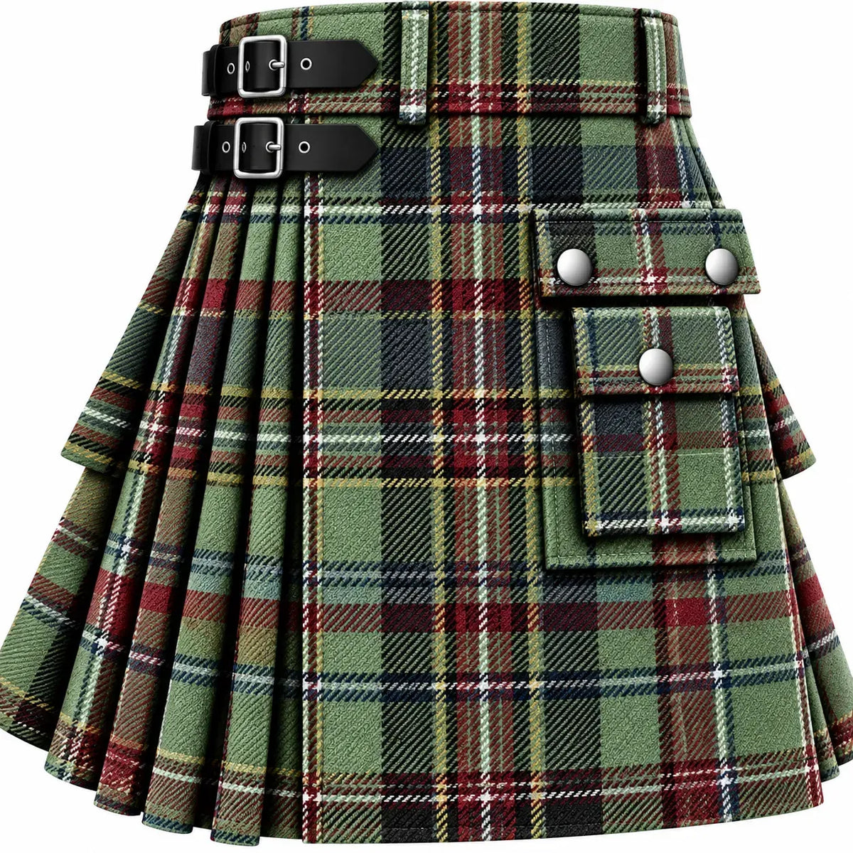 Stewart of Appin Hunting Muted Tartan Kilt in traditional Scottish Highland style