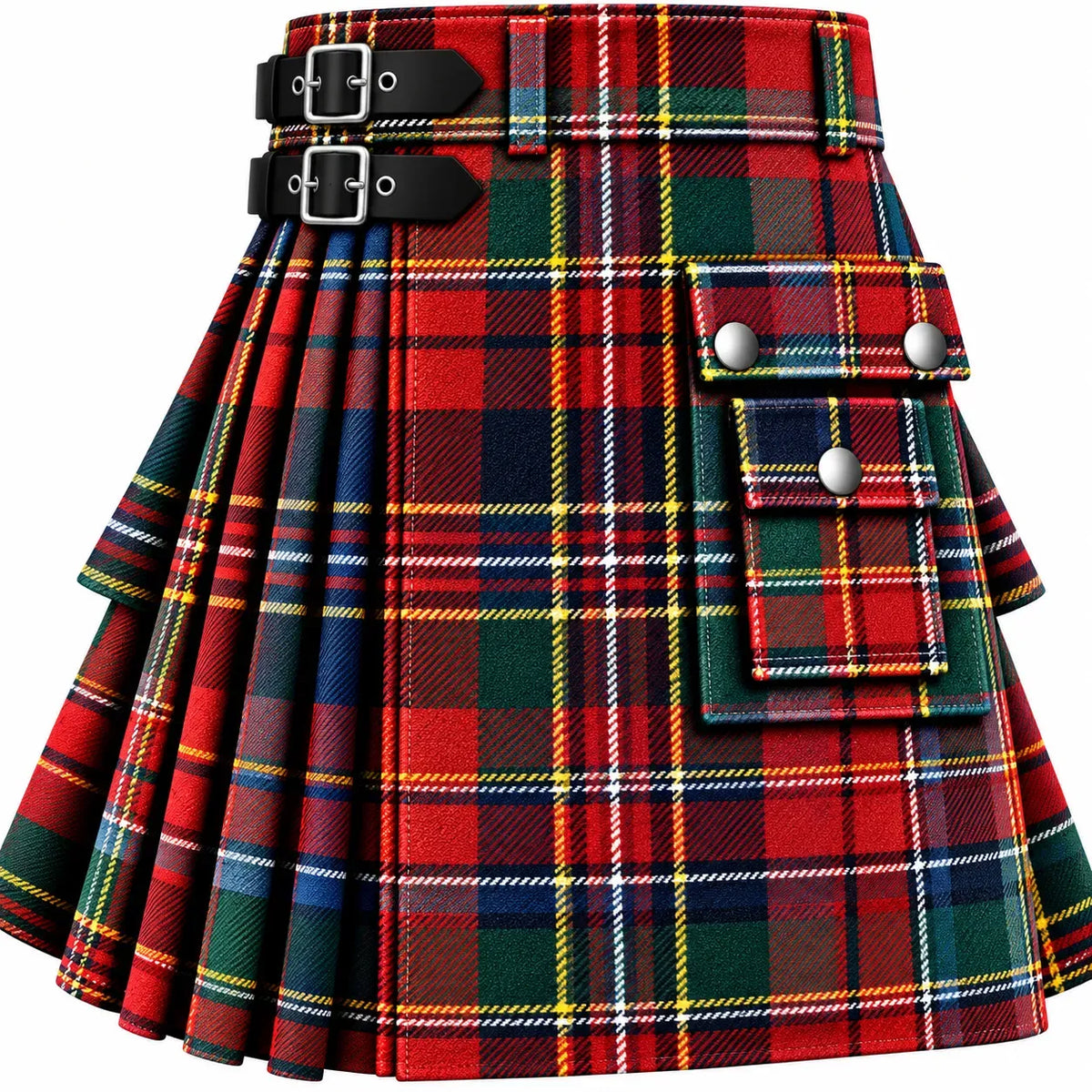 Stewart of Atholl Modern Tartan Kilt in traditional Scottish Highland style