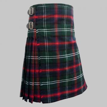 Sutherland Tartan Kilt featuring authentic Scottish clan tartan with traditional pleated Highland design
