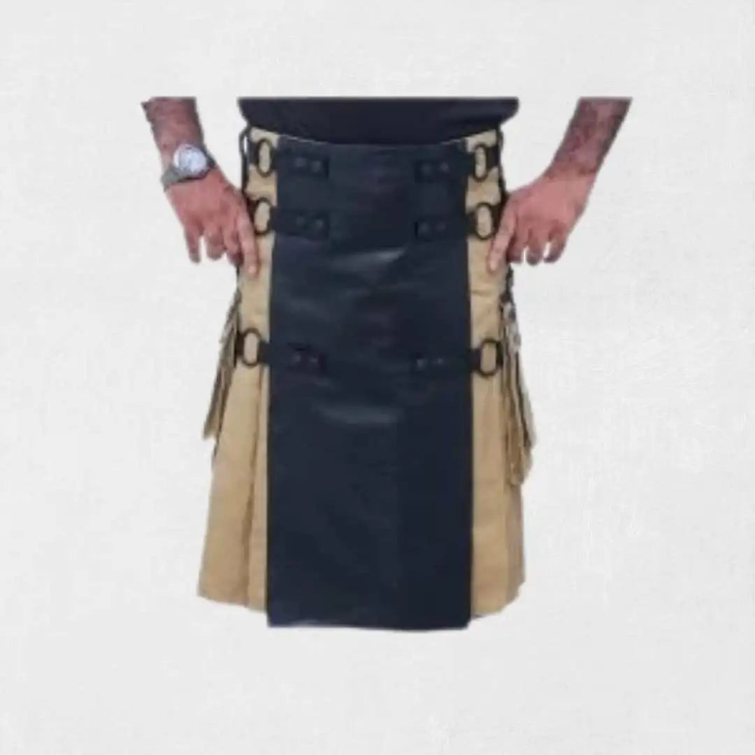 Fashion Tactical Hybrid Kilt with multi-pocket utility design