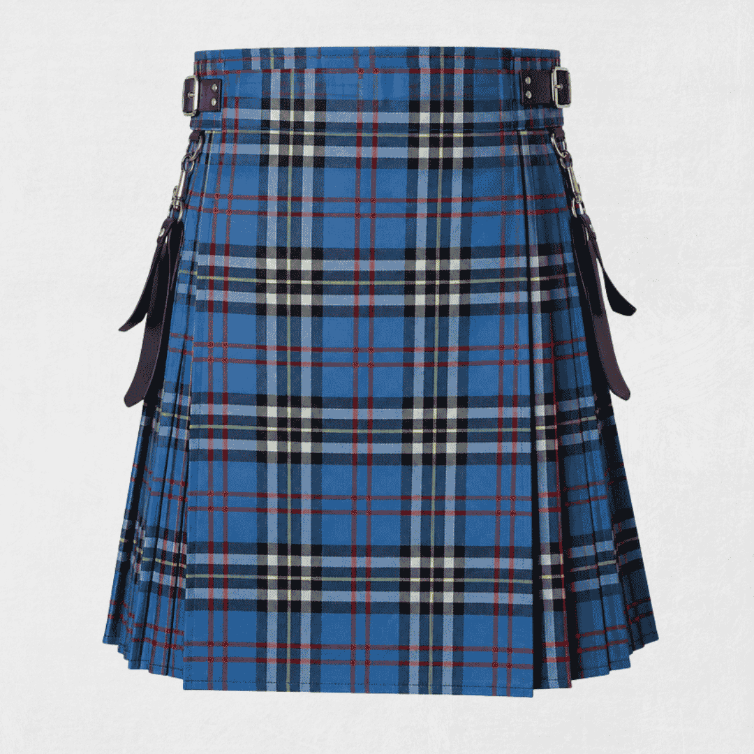 Thomson (Thompson) Tartan Kilt featuring authentic Scottish clan tartan with traditional pleated Highland design
