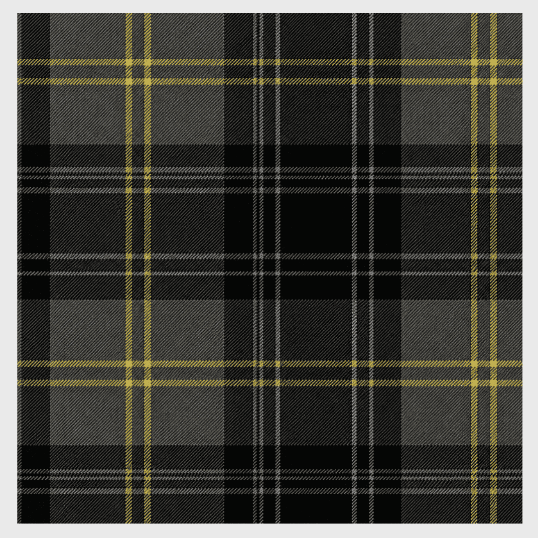 West Point tartan in distinguished heritage pattern for formal ceremonial wear