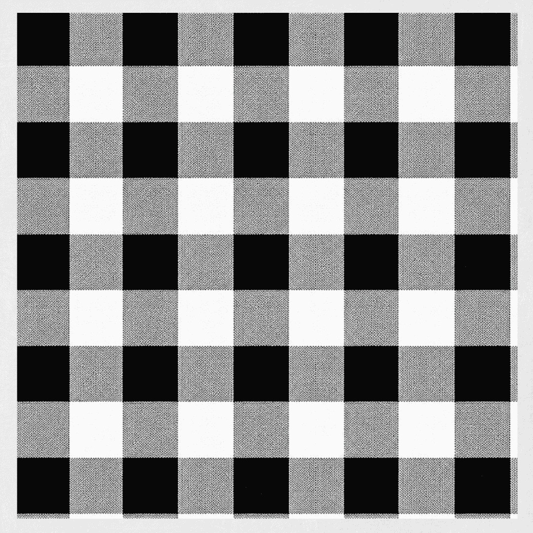 White and black tartan in bold monochrome pattern for modern formal and cultural wear