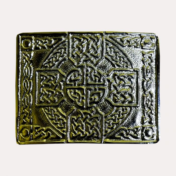 Antique Celtic Buckle with intricate knotwork design for a stylish kilt accessory