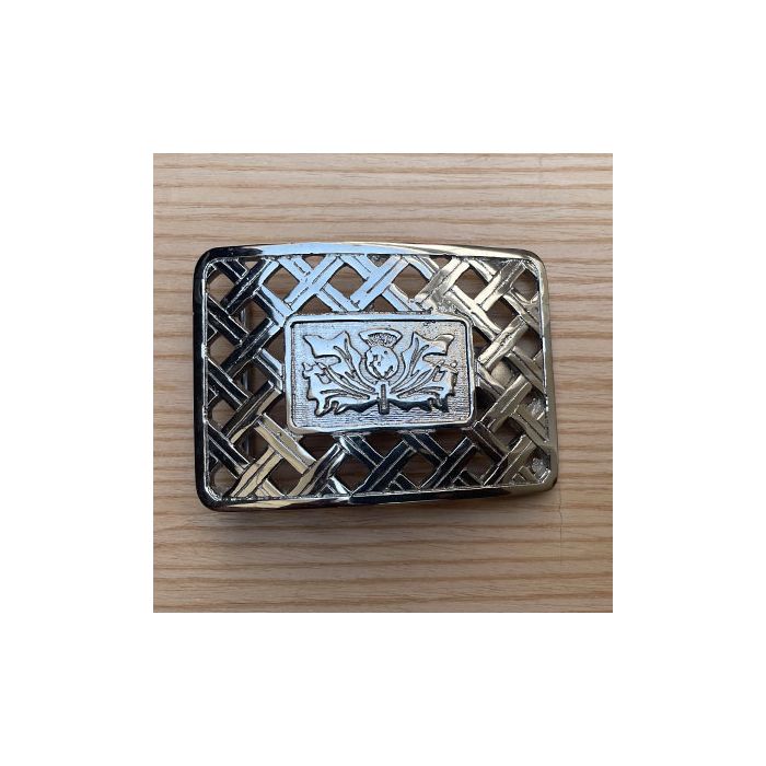 Kilt Buckle with Thistle Design – Premium Quality with Secure Fit - KiltsStore