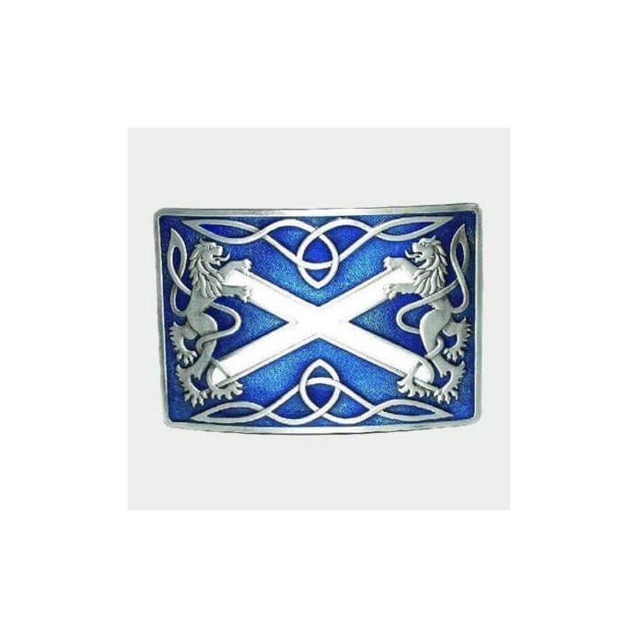 Rampant Lion Kilt Buckle with intricate design and durable materials for a secure, stylish fit
