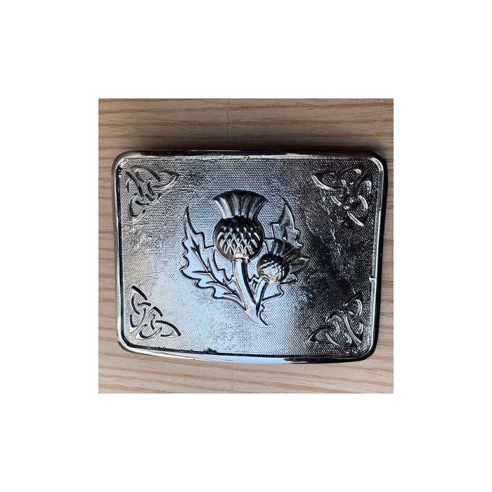 Thistle Kilt Belt Buckle with intricate design and durable materials for a secure fit