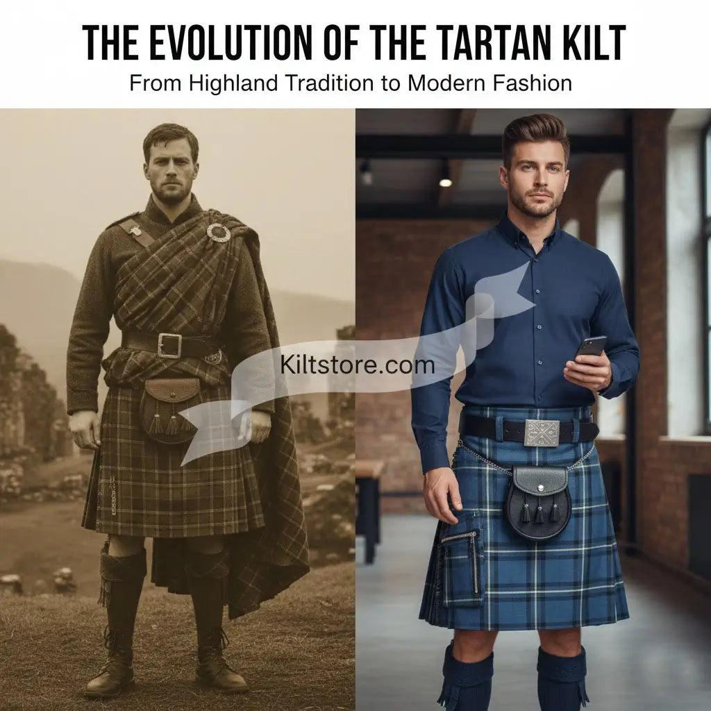 The Evolution of the Tartan Kilt: From Highland Tradition to Modern Fashion