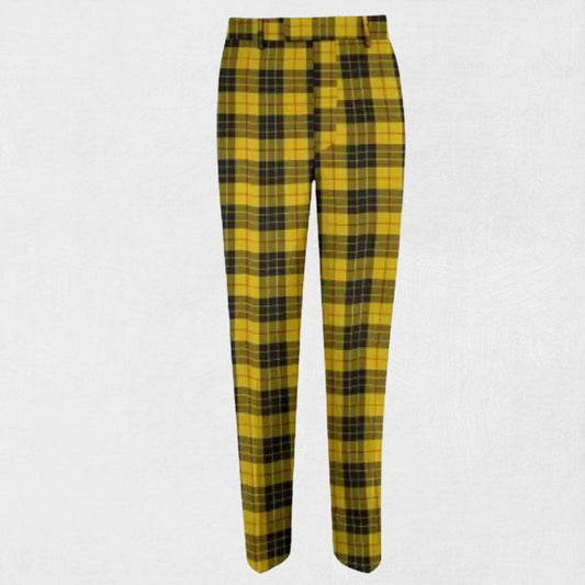 Front view of Custom Made Macleod of Lewis Tartan Trouser showcasing the vibrant Macleod of Lewis tartan pattern