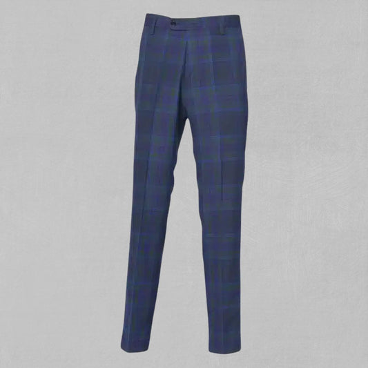 Custom Made Spirit of Scotland Tartan Trouser - Front View showcasing the traditional tartan pattern.