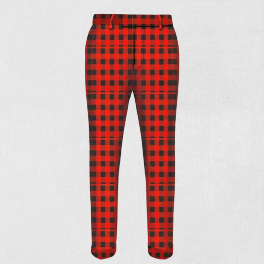 Custom-Made Rob Roy MacGregor Tartan Trouser - Front View showcasing the traditional Rob Roy MacGregor Tartan pattern with a sleek, tailored fit.