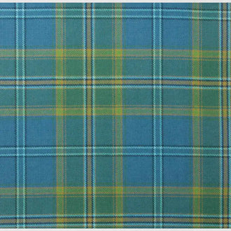 All Ireland Blue Irish Tartan Kilt with blue, green, white, and red Celtic pattern