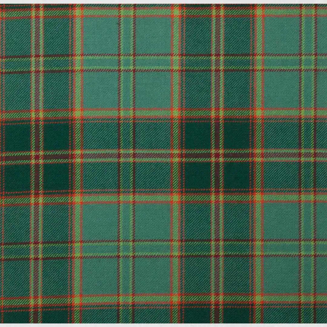 All Ireland Green Tartan Kilt with green, navy, white, and red Celtic pattern
