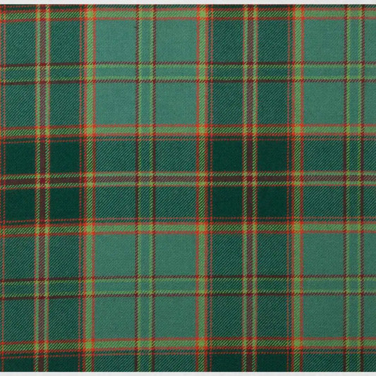 All Ireland Green Tartan Kilt with green, navy, white, and red Celtic pattern