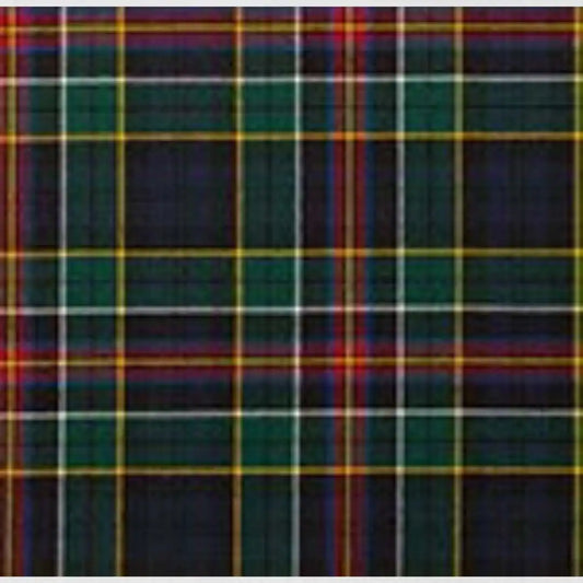 Allison Modern Tartan Kilt with muted red, navy, and green Scottish pattern
