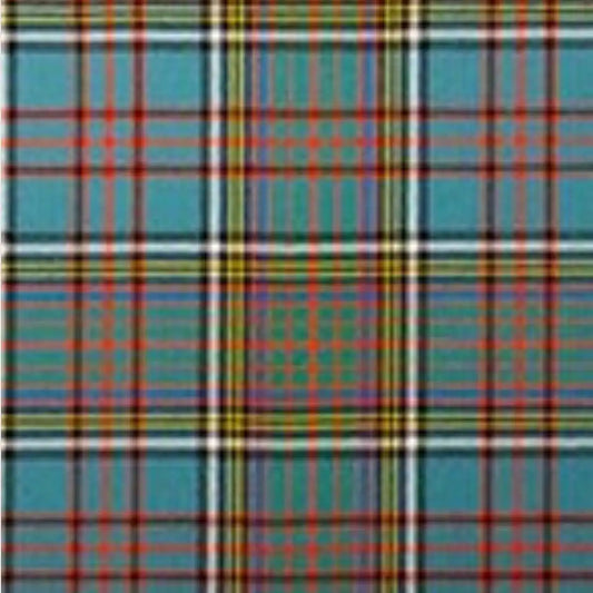 Plaid pattern with blue, green, red, and yellow colors on a blue background