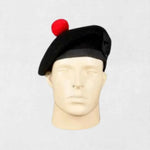 Balmoral Hat with Red & White Dicing – Traditional Scottish Bonnet