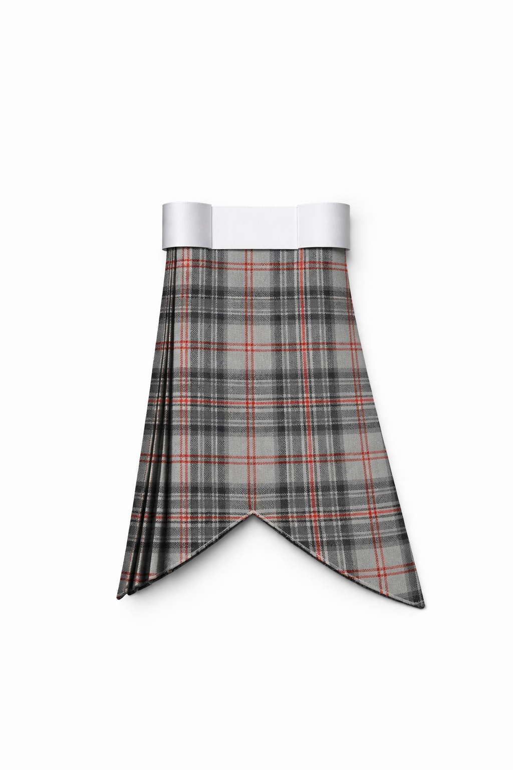 Balmoral tartan flashes worn with traditional Scottish kilt hose for Highland dress