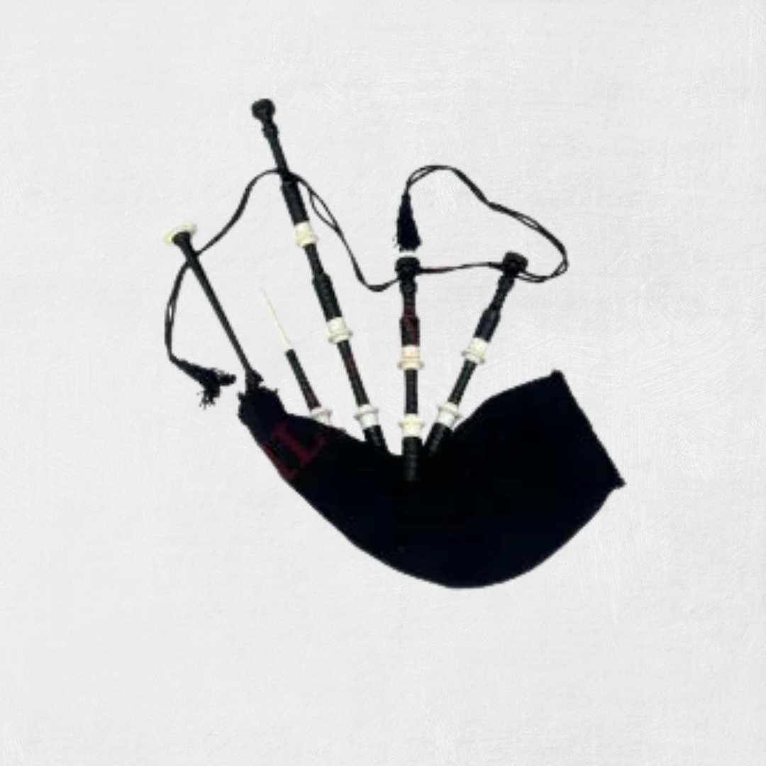 Beginner Scottish bagpipe set for learners and music students
