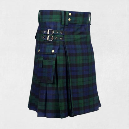 Black Watch Custom Made Tartan Kilt for Men – Classic Scottish Highland Design