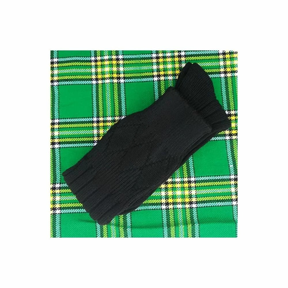 Black Kilt Hose – Traditional Scottish Highland Socks