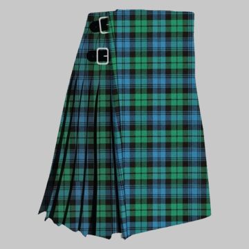 Black Watch Ancient Tartan Kilt featuring traditional Scottish tartan, knife pleats, and classic Highland styling