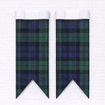 Black Watch Custom Made Tartan Flashes for Highland Dress
