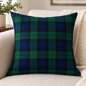 Black Watch Tartan Cushion