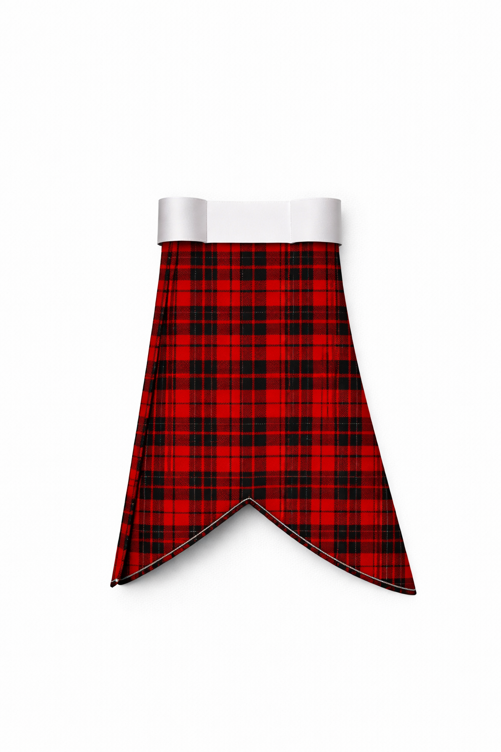 Brodie tartan flashes worn with traditional Scottish kilt hose for Highland dress