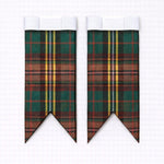 Brown Watch Tartan Flashes for Highland Dress Wear
