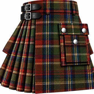 Bruce Ancient Tartan Kilt in traditional Scottish Highland style

