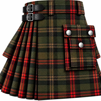 Bruce Hunting Ancient Tartan Kilt in traditional Scottish Highland style
